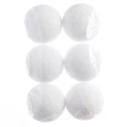 Confezione di 6 palline di Natale (D80 mm) Loula Bianco