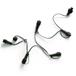 Connettore cavo verde 6 ghirlande sistema LED Collegabili