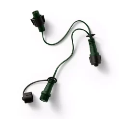 Connettore cavo verde 3 ghirlande sistema LED Collegabili