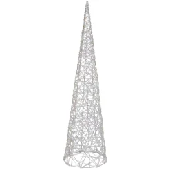 Cono luminoso a batteria 30 micro LED (H60 cm) Scintille Bianco caldo