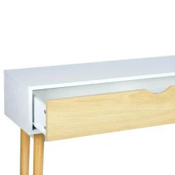 Consolle in legno (H75 cm) Hortense Bianca