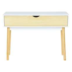 Consolle in legno (H75 cm) Hortense Bianca