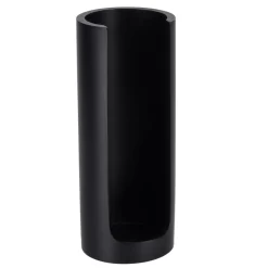 Contenitore porta dischetti di cotone (H17 cm) Japandi Nero
