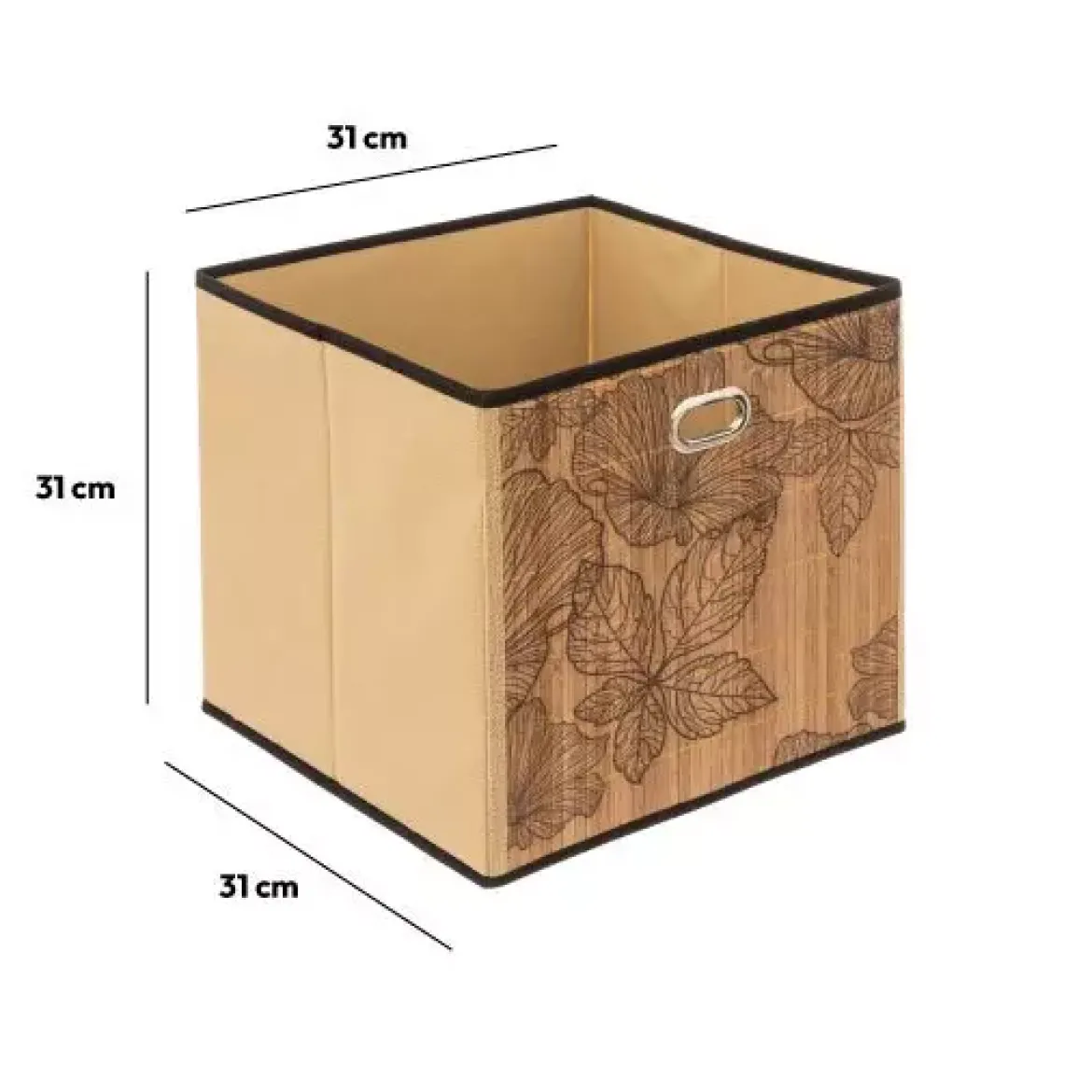 Contenitore (31 x 31 cm) Blackflora Legno
