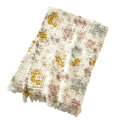 Coperta in garza di cotone (130 x 160 cm) Gaïa aquarelle Multicolore