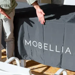 Copertura protettiva impermeabile XL per tavolo rettangolare (308 x 190 cm) Grigio
