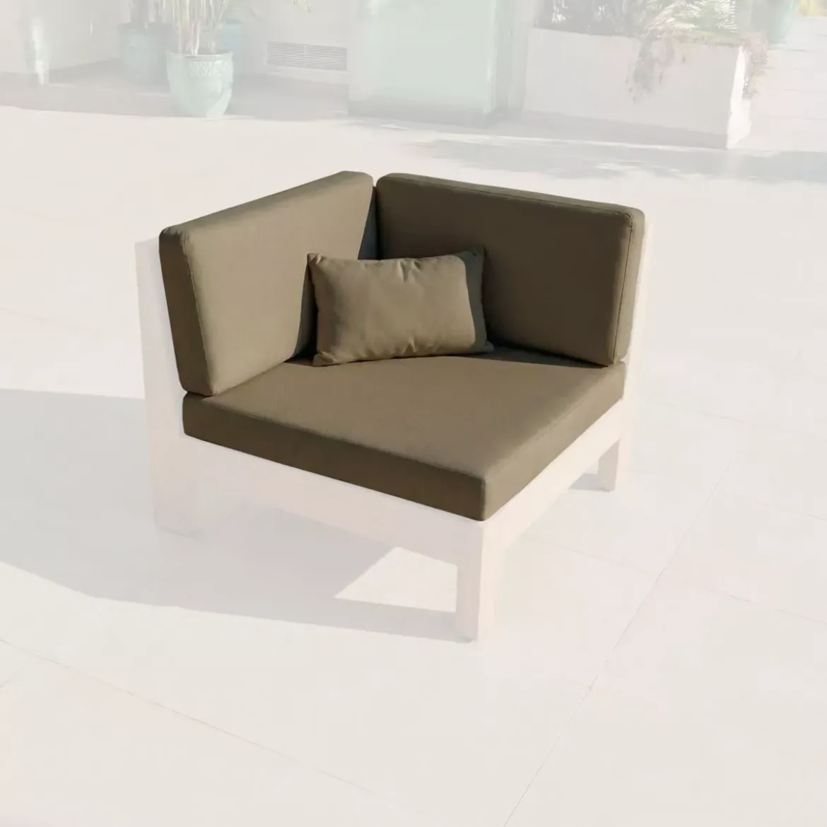 Coperture di cuscino di ricambio per Poltrona angolare Bornéo Marrone sepia