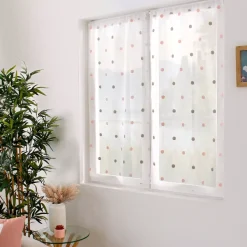 Coppia di tende trasparenti (60 x 120 cm) Smarties Grigio