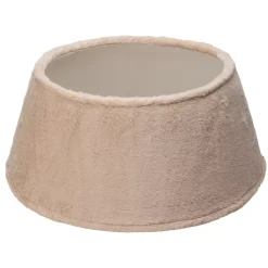 Copribase albero di Natale (D55 cm) Ecopelliccia Beige