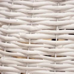 Copri base albero vimini (D57 cm) Salice intrecciato Bianco