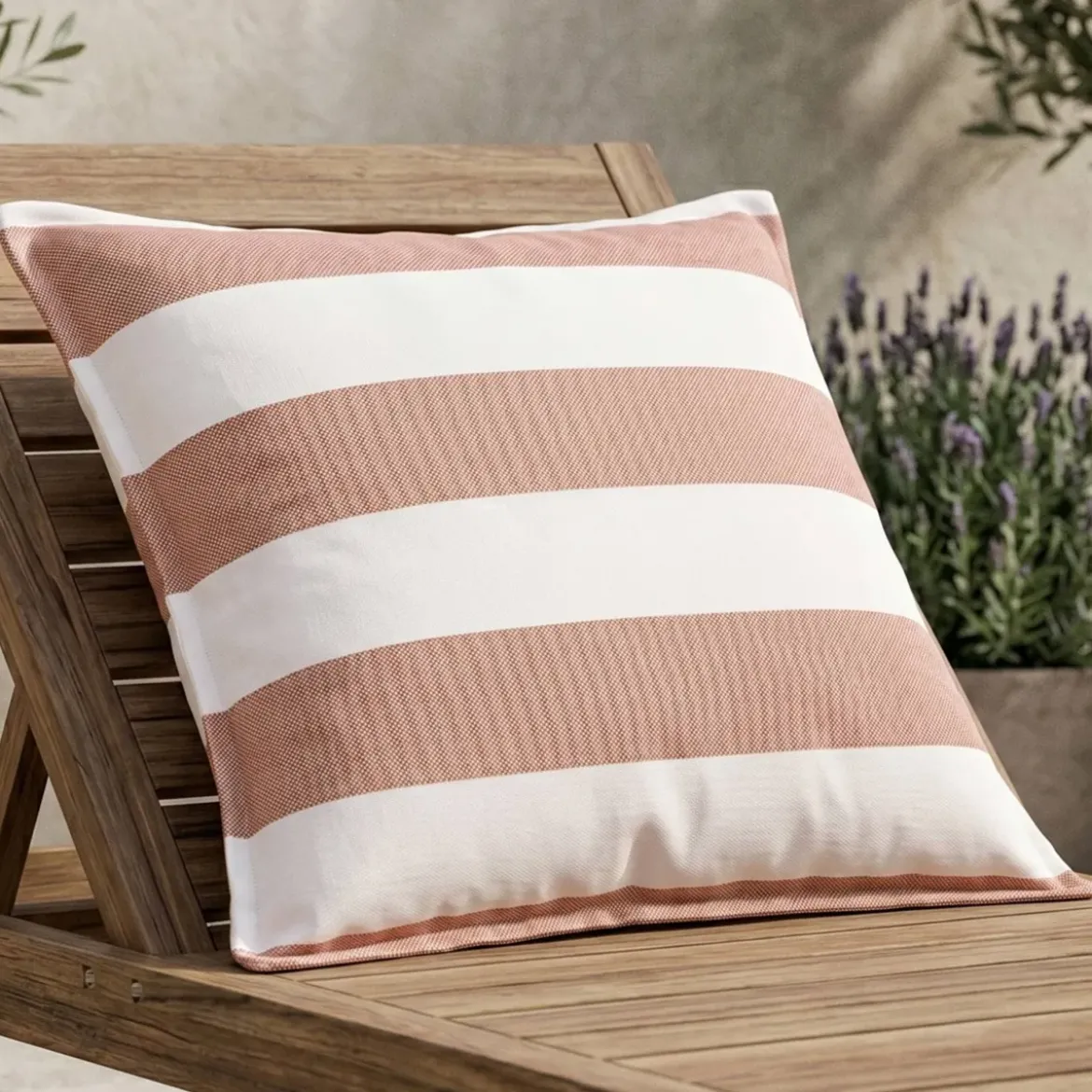 Copricuscino da esterno quadrato idrorepellente (60 x 60 cm) Noa Mattone