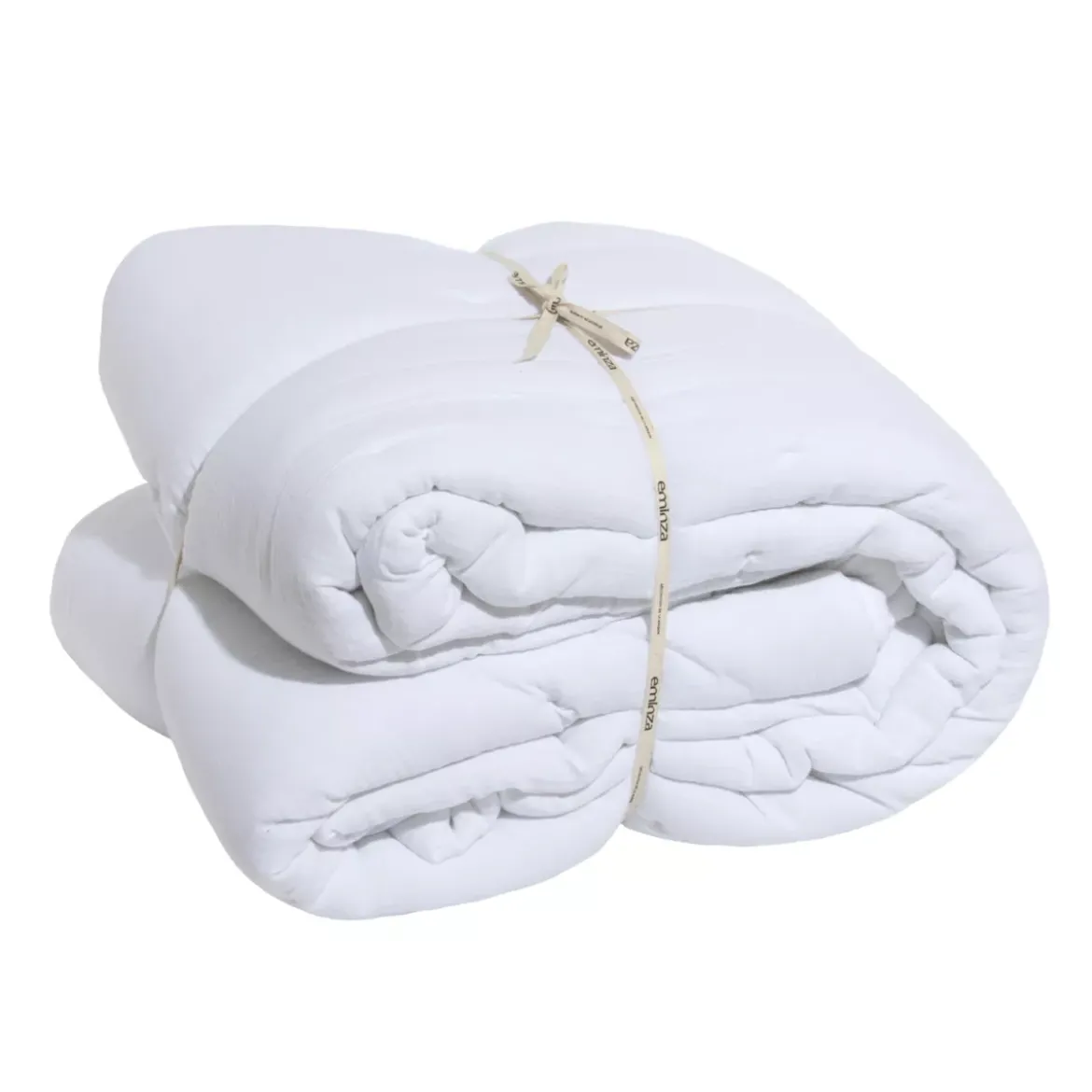 Copriletto in garza di cotone (180 x 240 cm) Gaïa Bianco chantilly