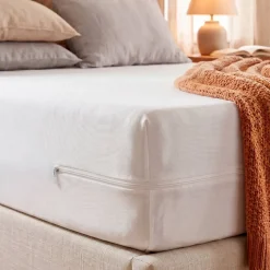 Coprimaterasso integrale anti-cimici del letto (180 cm) Ombeline Bianco
