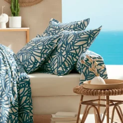 Copripiumino cotone lavato (240 x 220 cm) Serena Blu