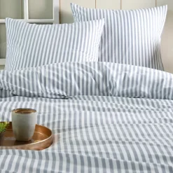 Copripiumino e due federe in cotone (240 x 220 cm) Linea Blu