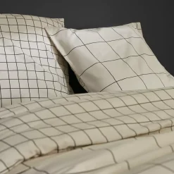 Copripiumino e due federe cotone (200 x 200 cm) Carrie Beige