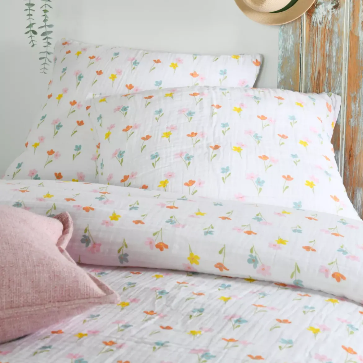 Copripiumino e due federe in doppio cotone (240 x 220 cm) Heloise Multicolore