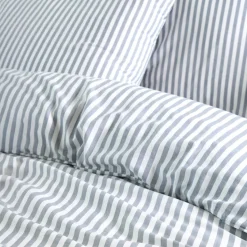 Copripiumino e due federe in cotone (260 x 240 cm) Linea Blu