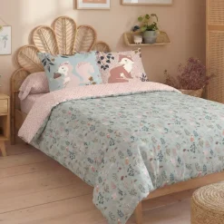 Copripiumino e due federe bambini cotone (240 x 220 cm) Tamia Multicolore