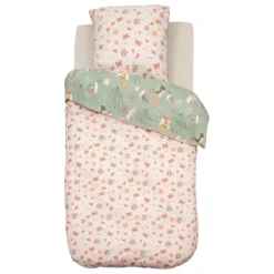 Copripiumino e federa per bambini in cotone (140 x 200 cm) Fata Multicolore