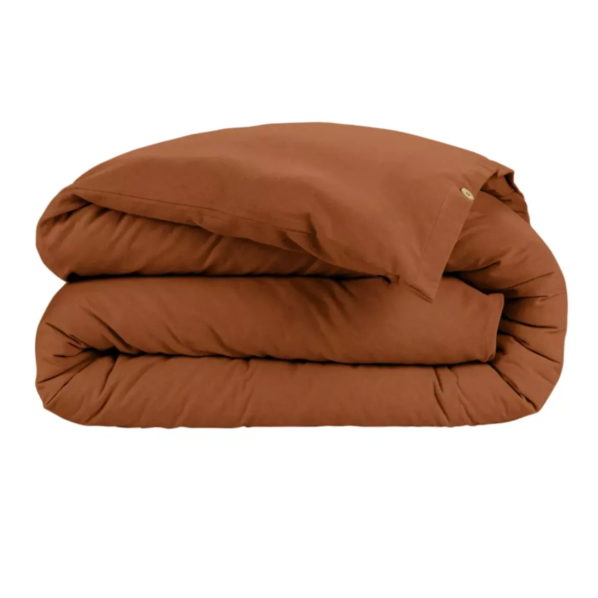 Copripiumino flanella di cotone (200 x 200 cm) Nina Terracotta