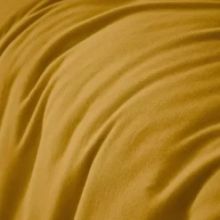 Copripiumino flanella di cotone (140 x 200 cm) Nina Giallo ocra