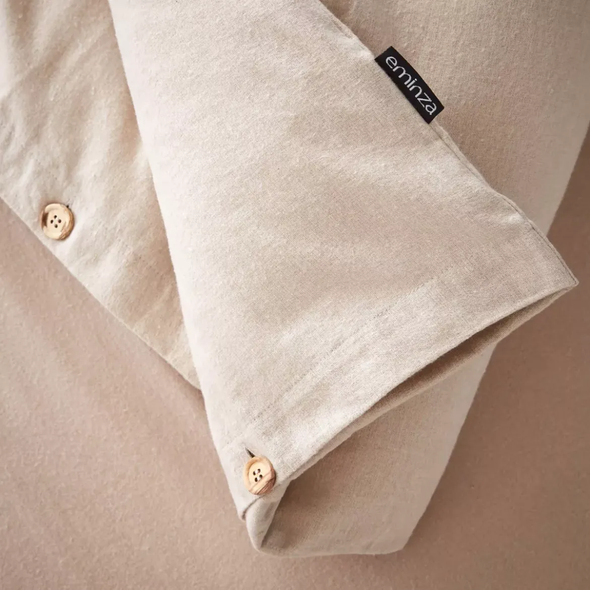 Copripiumino flanella di cotone (280 x 240 cm) Nina Beige