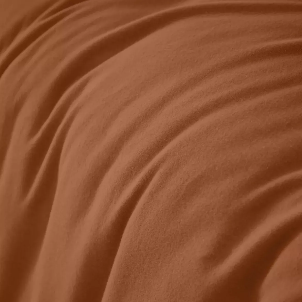 Copripiumino flanella di cotone (260 x 240 cm) Nina Terracotta