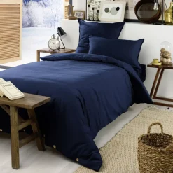 Copripiumino flanella di cotone (140 x 200 cm) Nina Blu navy