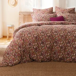 Copripiumino garza di cotone (200 cm) Constance Camel