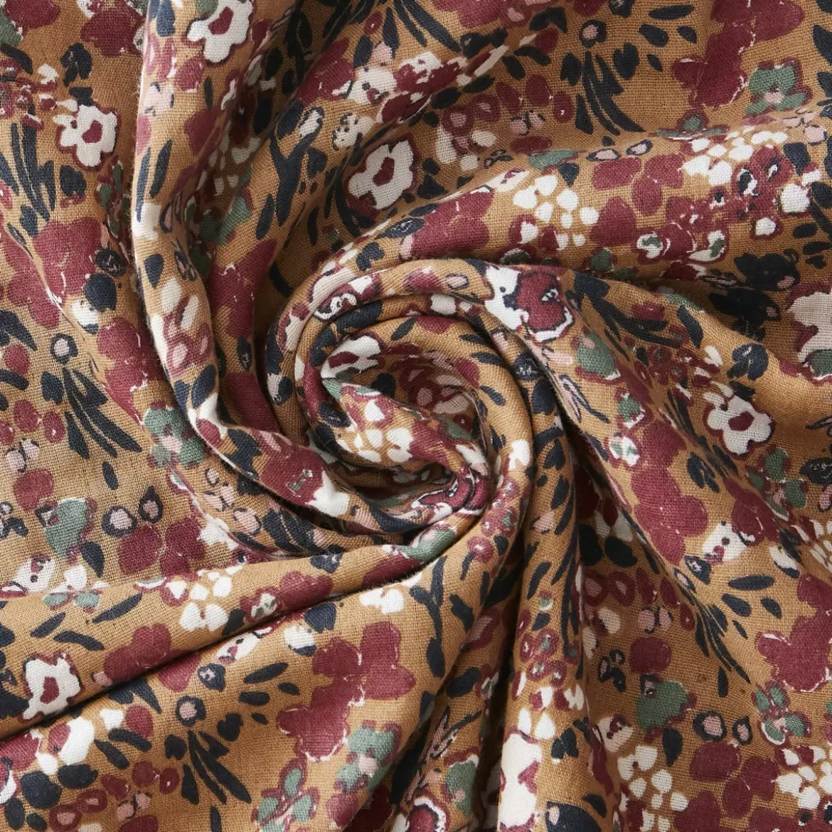 Copripiumino garza di cotone (200 cm) Constance Camel