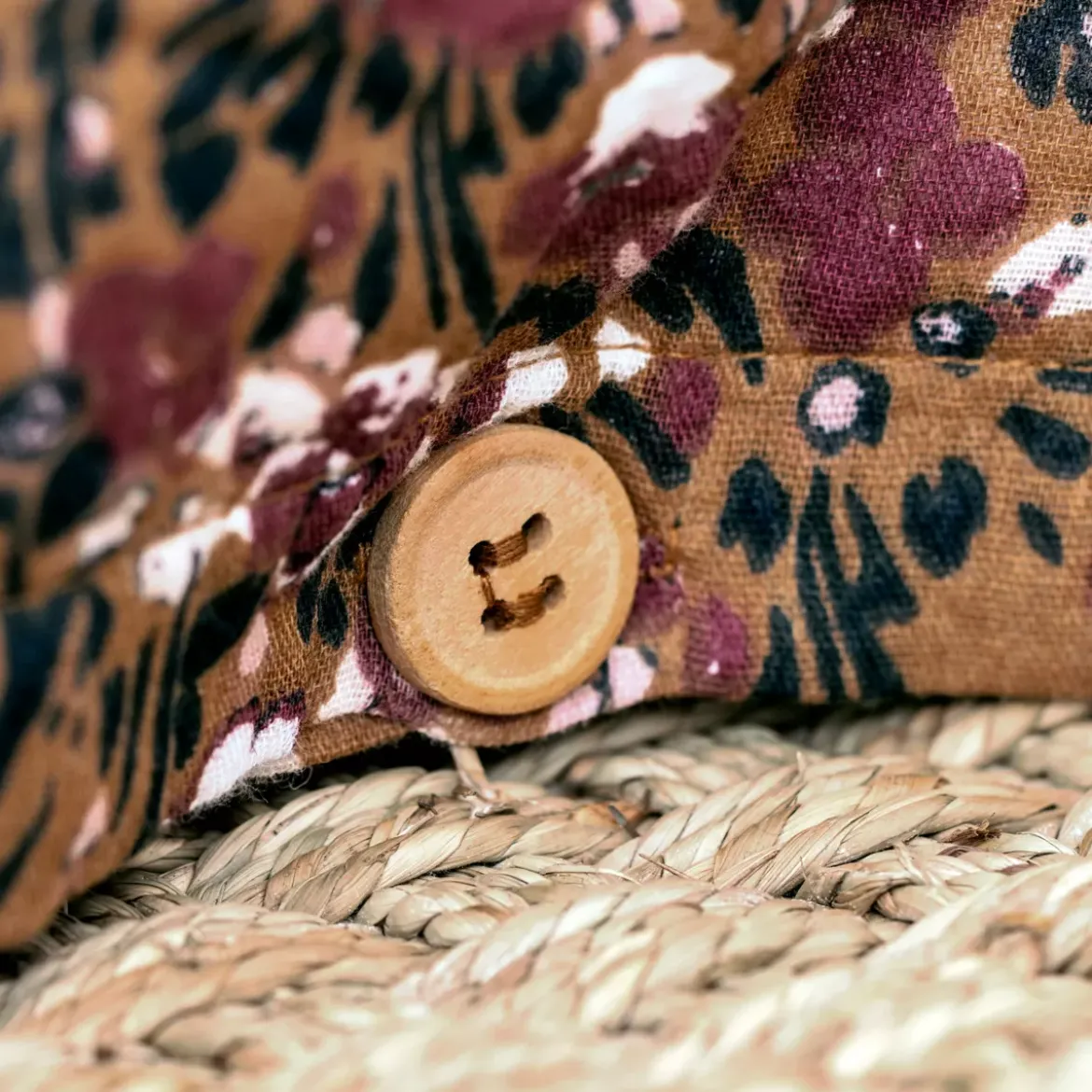 Copripiumino garza di cotone (200 cm) Constance Camel