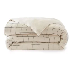 Copripiumino garza di cotone (140 x 200 cm) Gaïa Match Beige