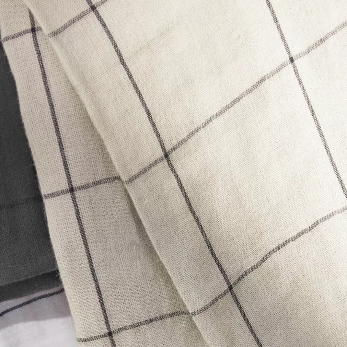 Copripiumino garza di cotone (140 x 200 cm) Gaïa Match Beige