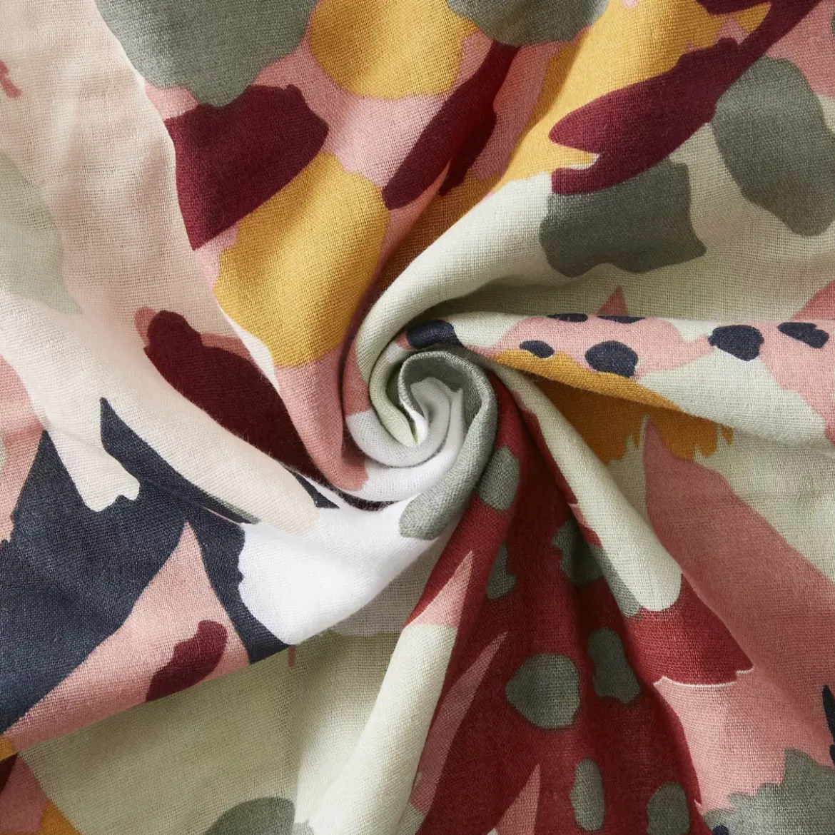 Copripiumino garza di cotone (240 x 220 cm) Azel Multicolore