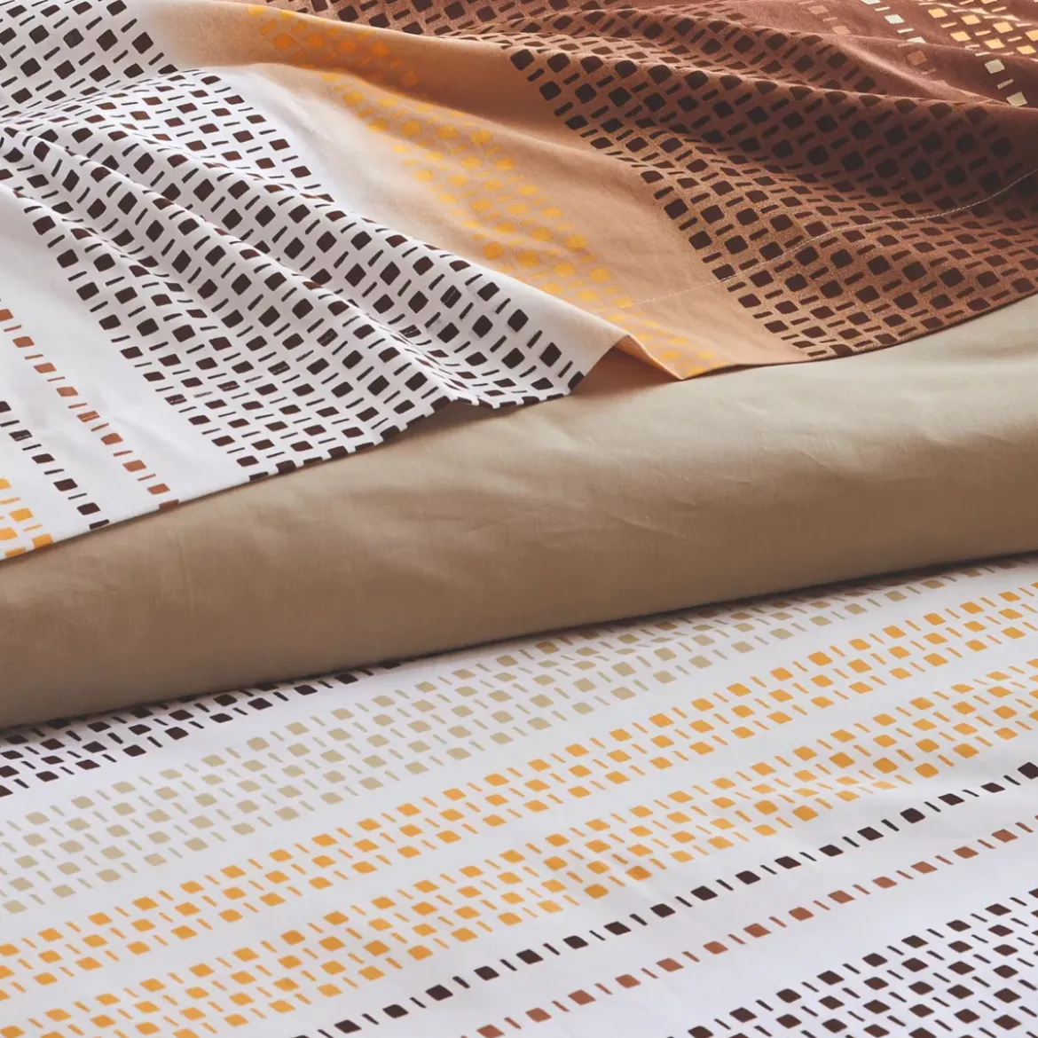 Copripiumino in cotone (300 x 240 cm) Niagara Marrone Castagna
