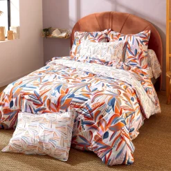 Copripiumino in cotone (260 x 240 cm) Pappagallo Salsa Multicolore