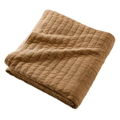 Copripiumino in cotone trapuntato (220 x 240 cm) Lena Camel