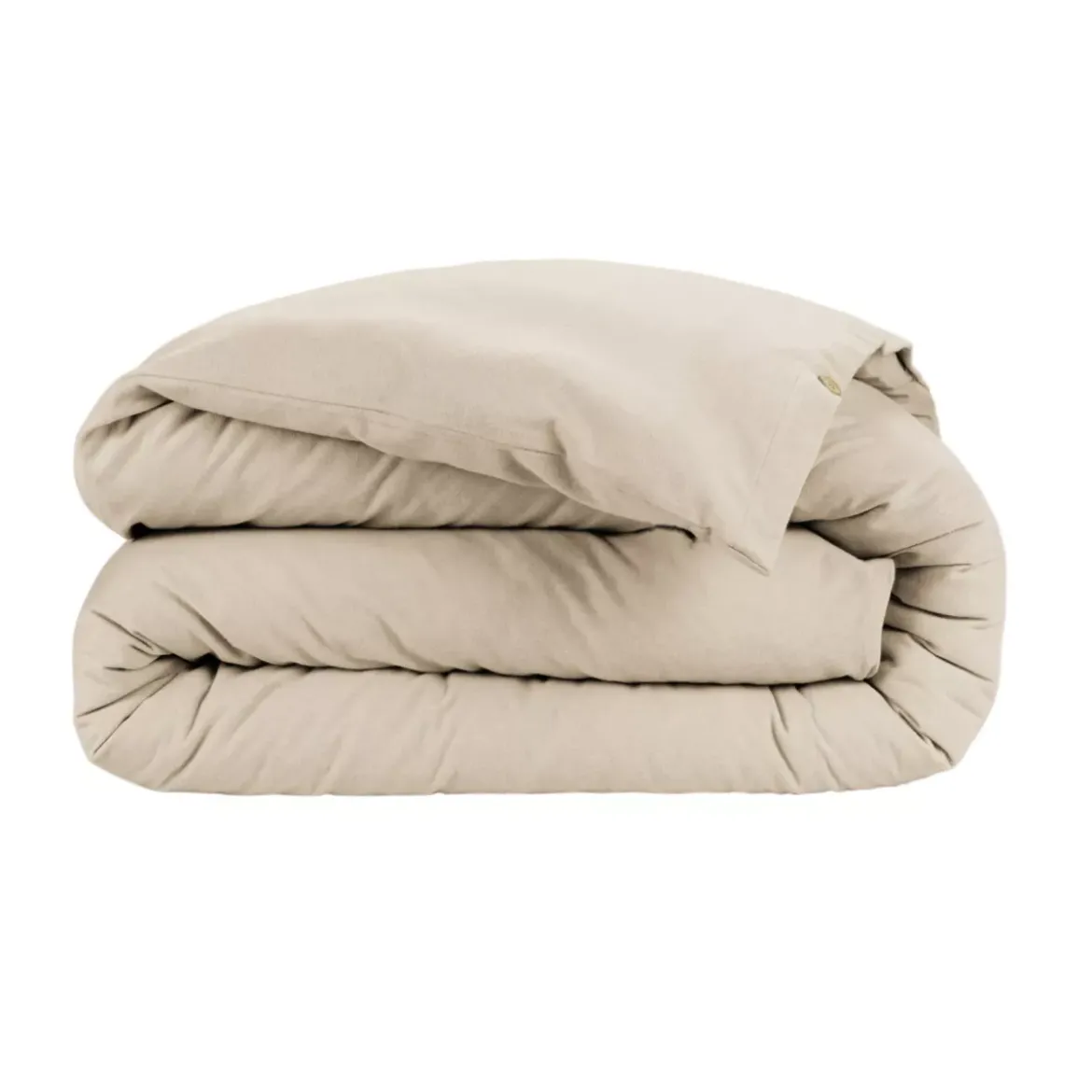 Copripiumino in flanella di cotone (200 x 200 cm) Nina Beige