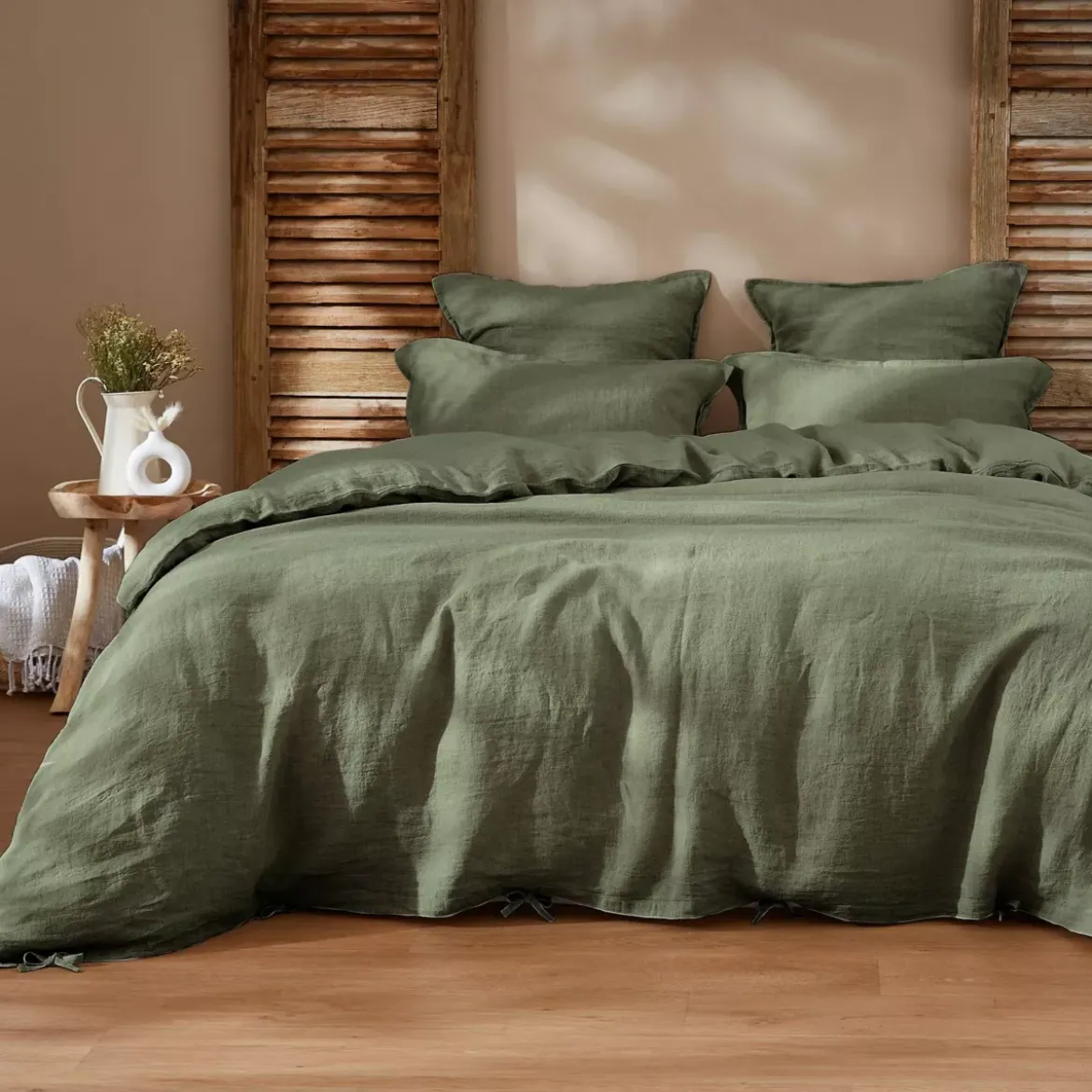 Copripiumino in lino lavato (280 x 240 cm) Louise