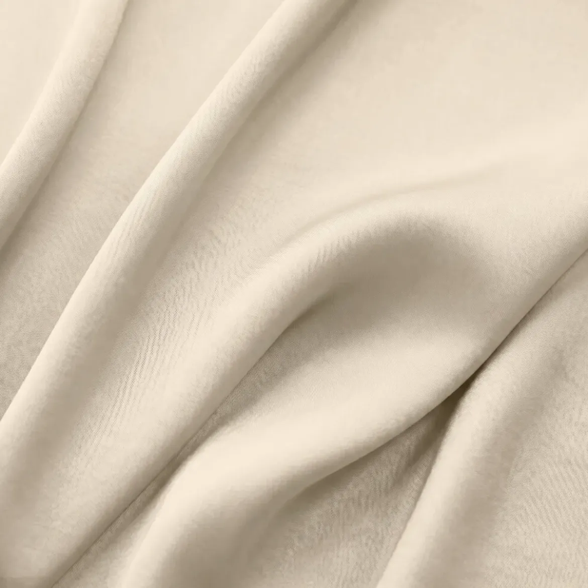 Copripiumino in lyocell Tencel™ lavato (260 x 240 cm) Olivia Beige pampa