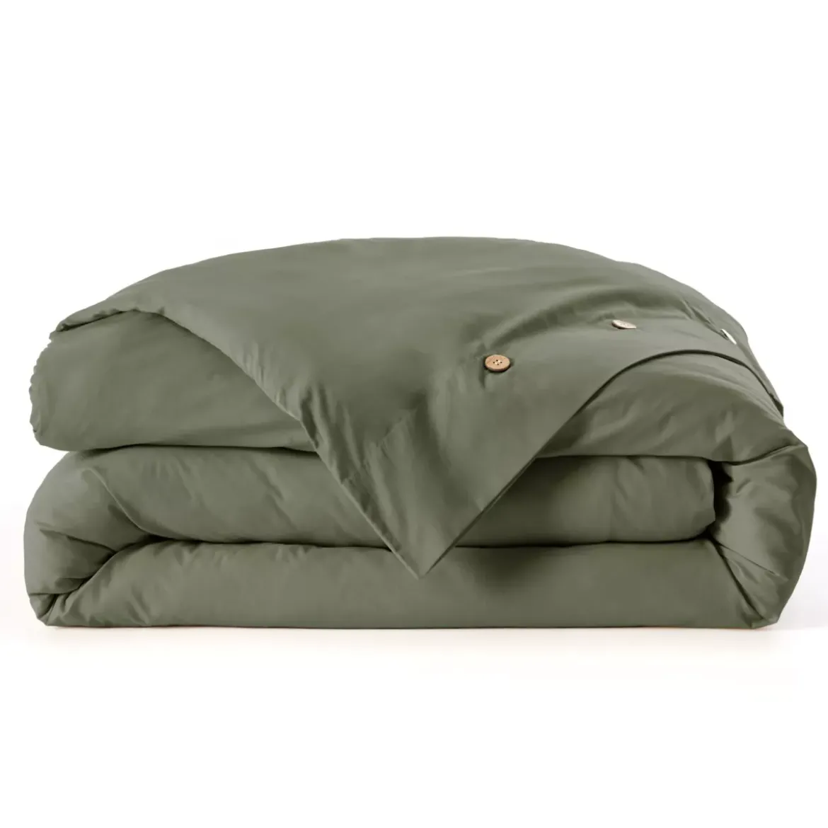 Copripiumino in percalle (240 x 220 cm) Diane Verde Rosmarino