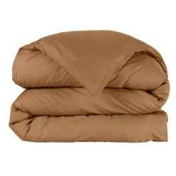 Copripiumino in percalle di cotone (260 x 240 cm) Cali Camel