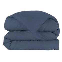 Copripiumino in percalle di cotone (280 x 240 cm) Cali Blu marino