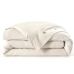 Copripiumino in percalle di cotone (260 x 240 cm) Diane Beige