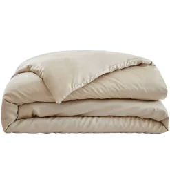 Copripiumino in raso di bambù (240 x 220 cm) Sienna Beige