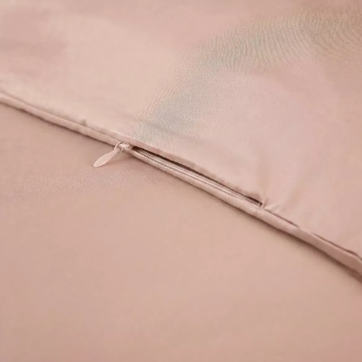 Copripiumino in satin di bambù (140 x 200 cm) Sienna Rose blush