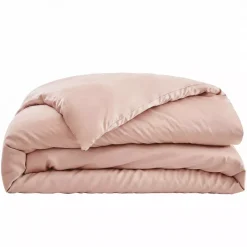 Copripiumino in satin di bambù (200 x 200 cm) Sienna Rose blush