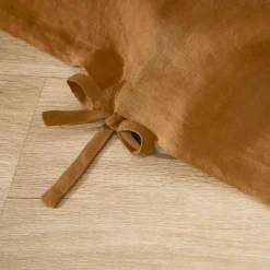 Copripiumino lino lavato (240 cm) Louise Caramello