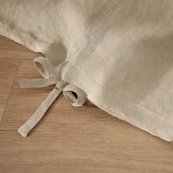 Copripiumino lino lavato (260 cm) Louise Beige